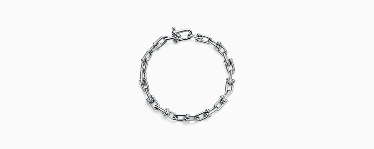4.ハードウェア スモールリンク ブレスレット シルバー