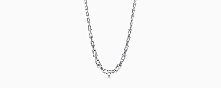 7.ハードウェア グラジュエイテッドリンク ネックレス シルバー