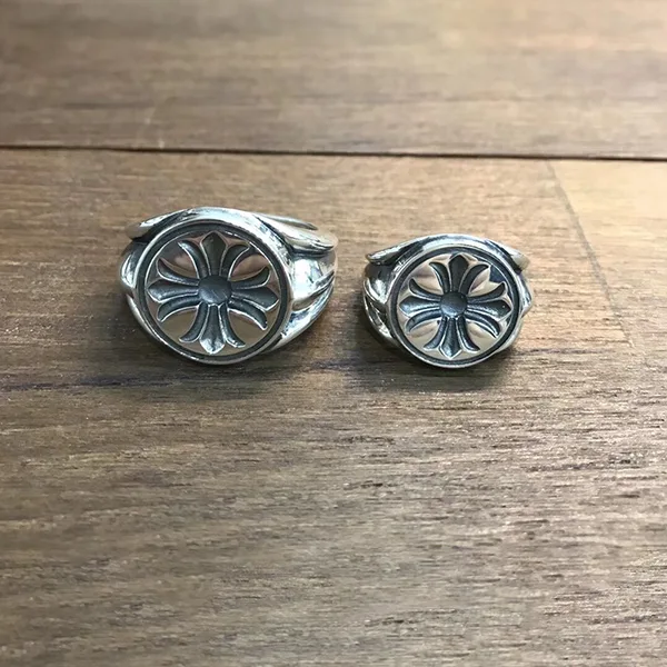 ★日本!!人気！クロムハーツ アルファベット n級品 シルバー リング Kua79537