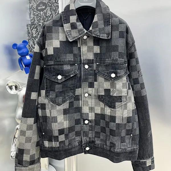 目を惹くカラー ルイヴィトン ダミエクラシックデニムジャケット vut99293