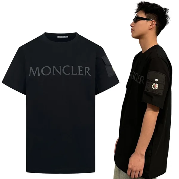 モンクレール コピー◆パッチポケット付きコットン製Tシャツ mov78415