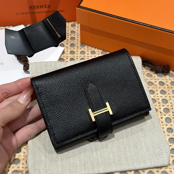 25絶対欲しい！エルメス Bearn べアン N級品 コンビネ 財布 ゴールド H082875
