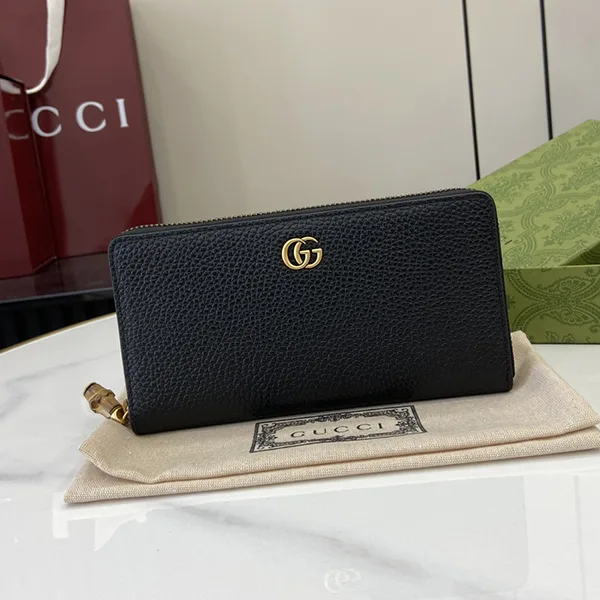 人気 グッチ バンブー付き ジップアラウンドウォレット 73949