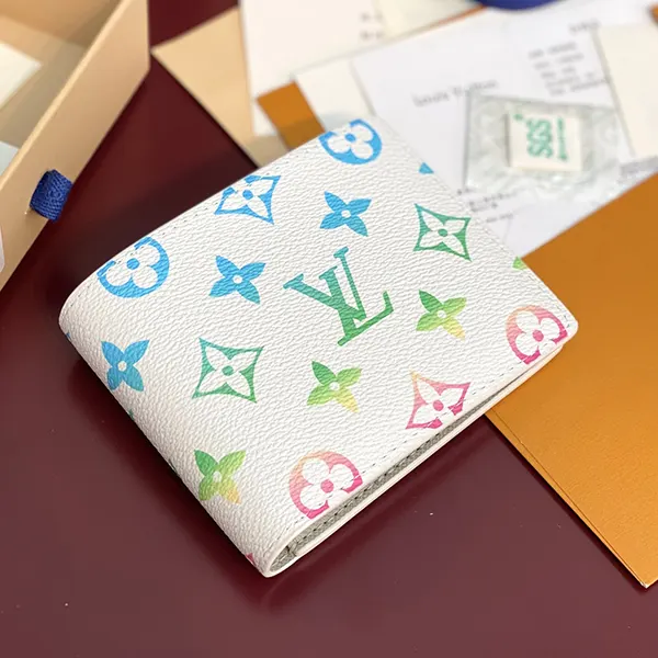 【カラフルモノグラム】ルイヴィトン スレンダー 折りたたみ財布 コピー vua85610