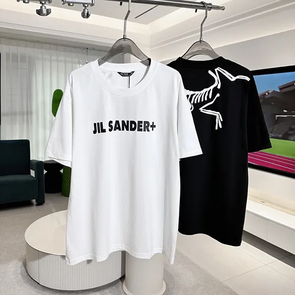 送料無料 ジルサンダー+ アークテリクス ロゴTシャツ コピー コットン 半袖 Jii25490