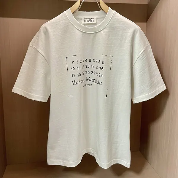 速達発送 メゾン マルジェラ ロゴ Tシャツ パチモン Mah14695