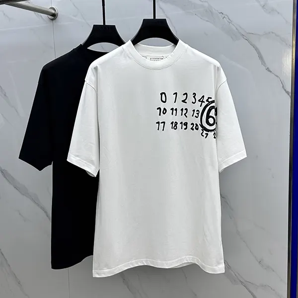 エムエムシックス ニューメリック コットン Tシャツ Maj58784