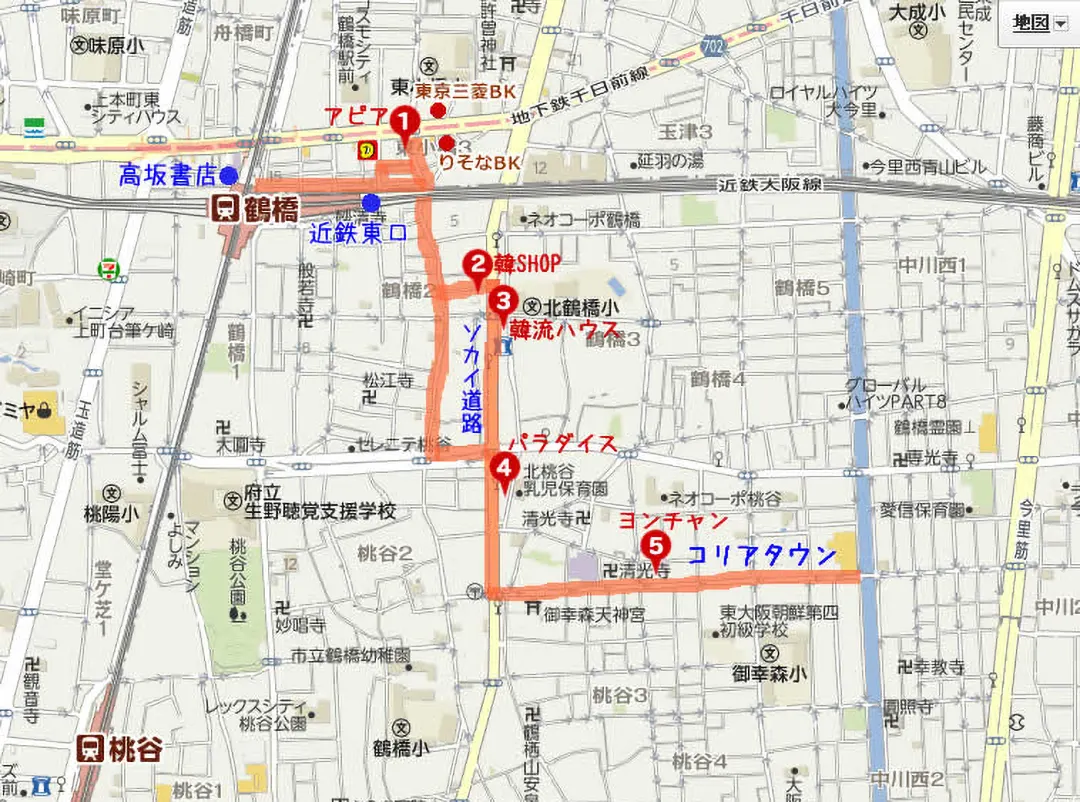 鶴橋駅へのアクセスと最適な出口