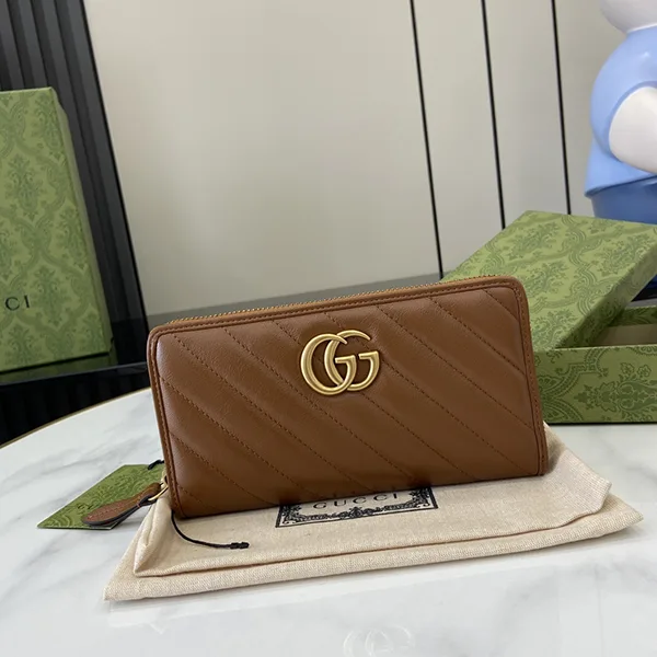 グッチ 並行輸入品 GGマーモント ファスナー長財布 CUIR gux66468