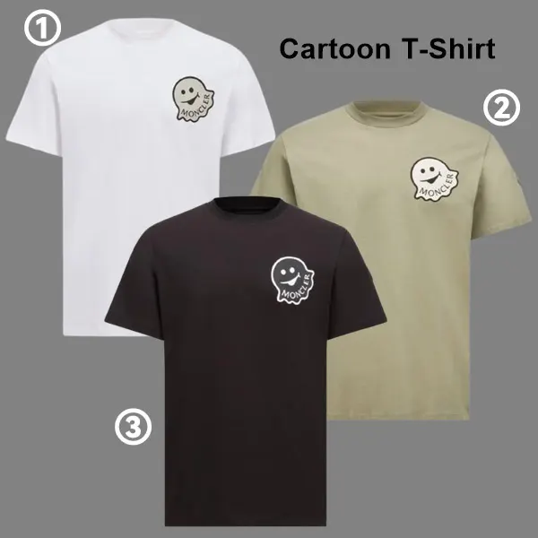 プレゼントに最適モンクレール Cartoon ロゴ Tシャツ 偽物 K10918C0001889AJS23G
