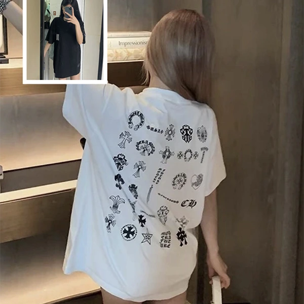 超話題★クロムハーツ★インパクトのMulti Logo Tシャツ 偽物★ Kuh32431