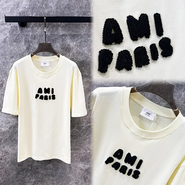 アミパリス パッチ Tシャツ 偽物 コットンジャージー UTS0757