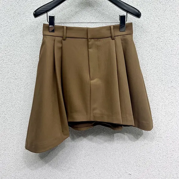ロエベ コピー アシンメトリーコットン&シルクミニスカート loq03727