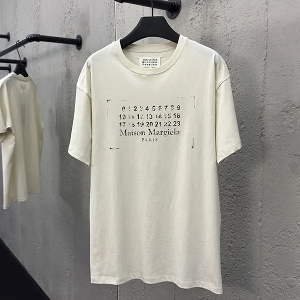 メゾン マルジェラ ロゴ クルーネックTシャツ コピー Mau17314