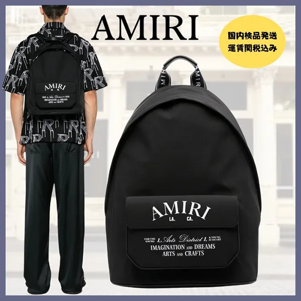 アミリ ロゴプリントバックパック レプリカ ami6651222