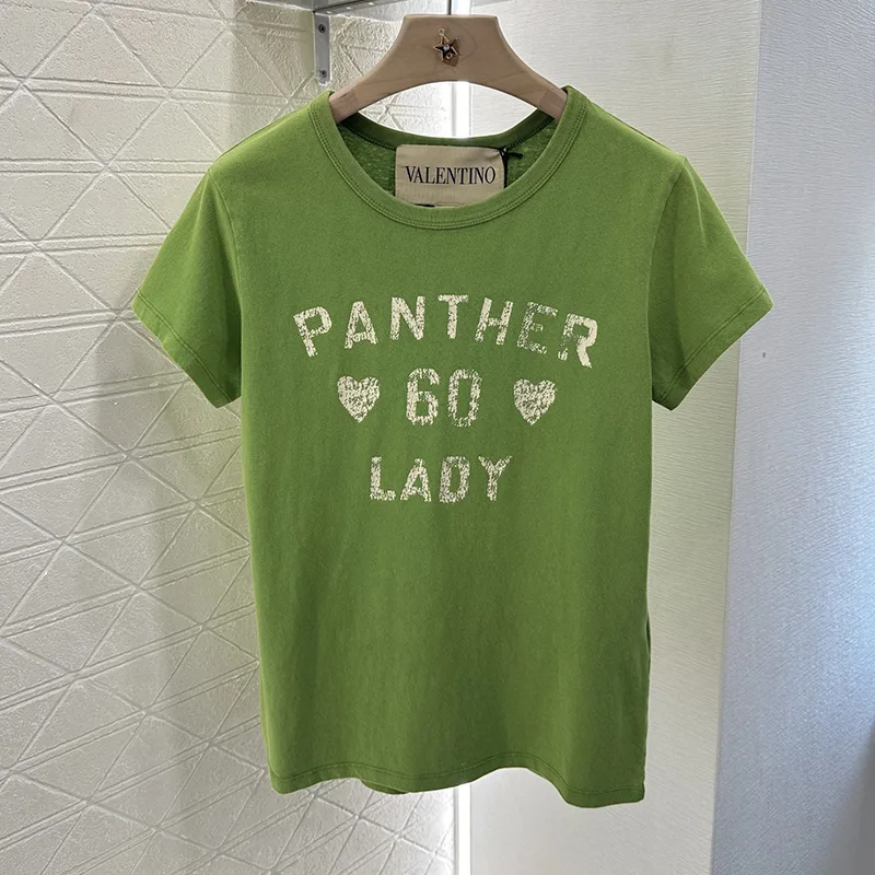 送料無料ヴァレンティノ n級品 ガラヴァーニ パンサー レディ Tシャツ Vul39120