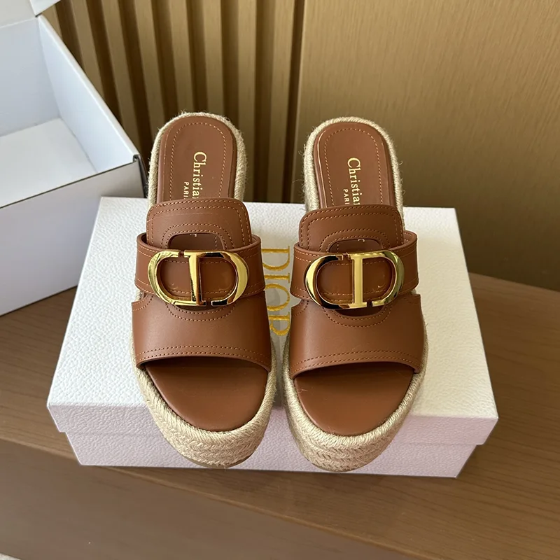 お洒落ディオール 30 Montaigne ウェッジスライド フェイク deu08398
