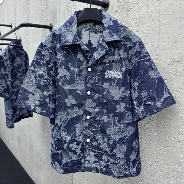 入手困難 ルイヴィトン デニムシャツ n級品 長袖シャツ vur52131
