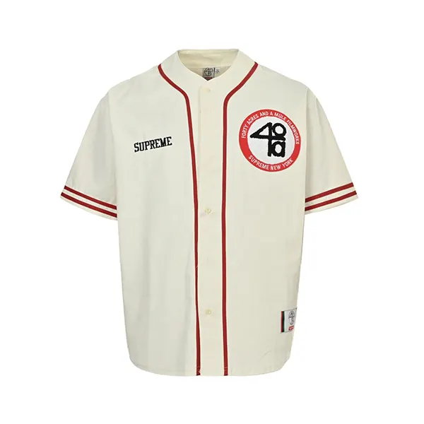 ★日本!!人気！シュプリーム 40 Acres Twill Baseball Jersey Sht55825