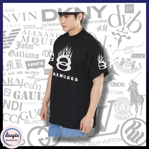 ★バレンシアガ★バーニング ユニティ オーバーサイズ Tシャツ 偽物 bl2572